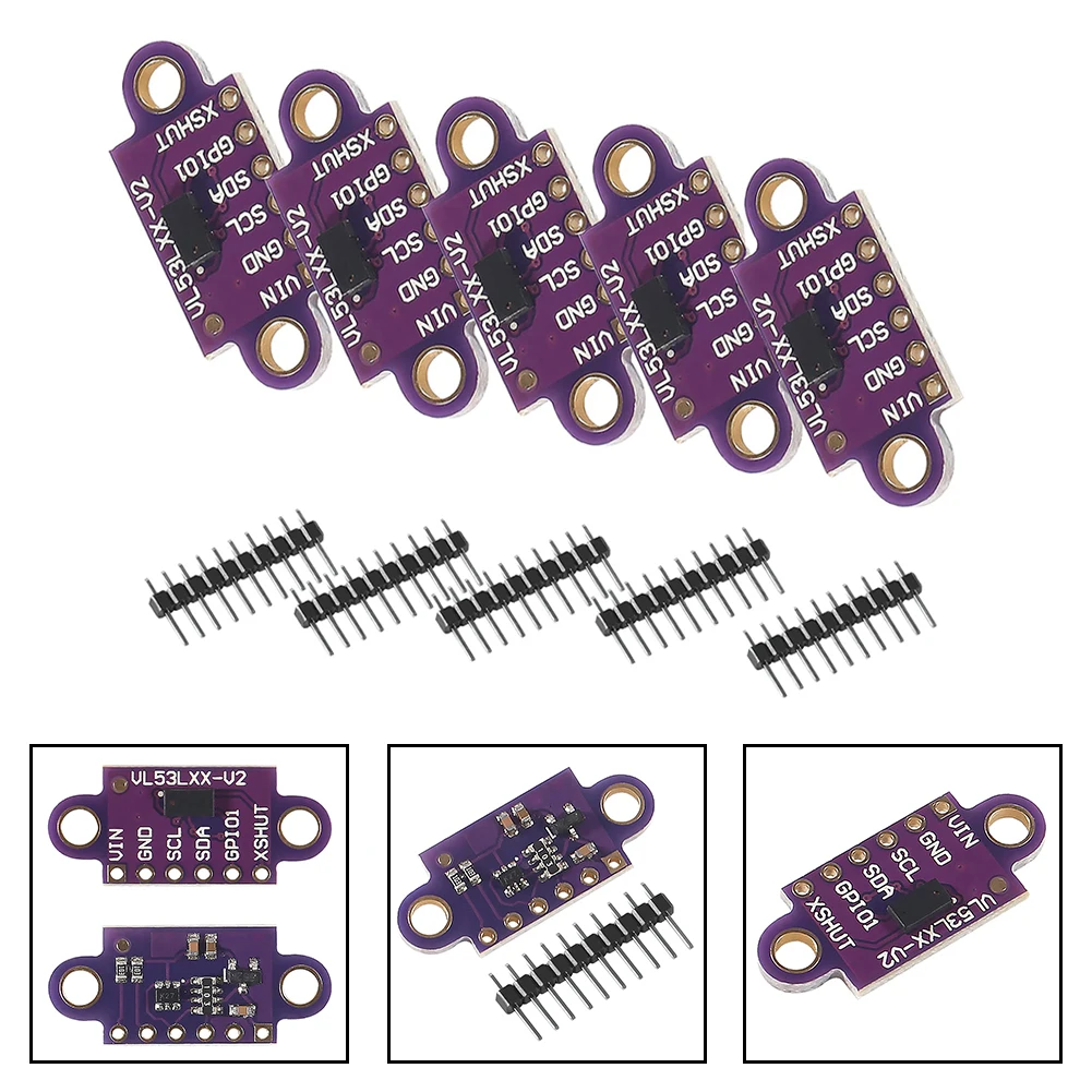 5 Set Ranging Sensor Modules For VL53L0X For Gesture Sensing Obstacle Detection Part Accessories New