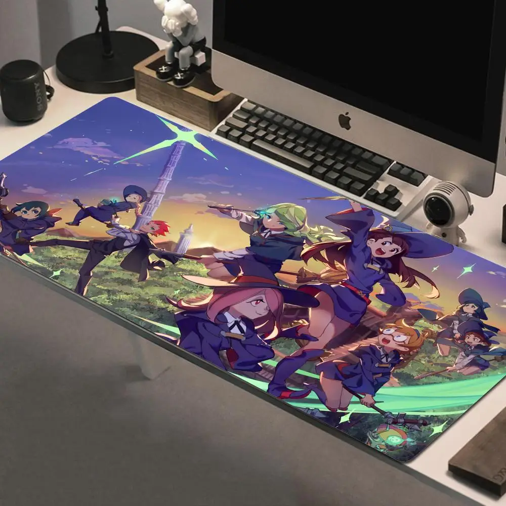 

Anime L Little Witch Academia Mousepad Large Gaming Mouse Pad LockEdge Thickened Computer Keyboard Table Desk Mat