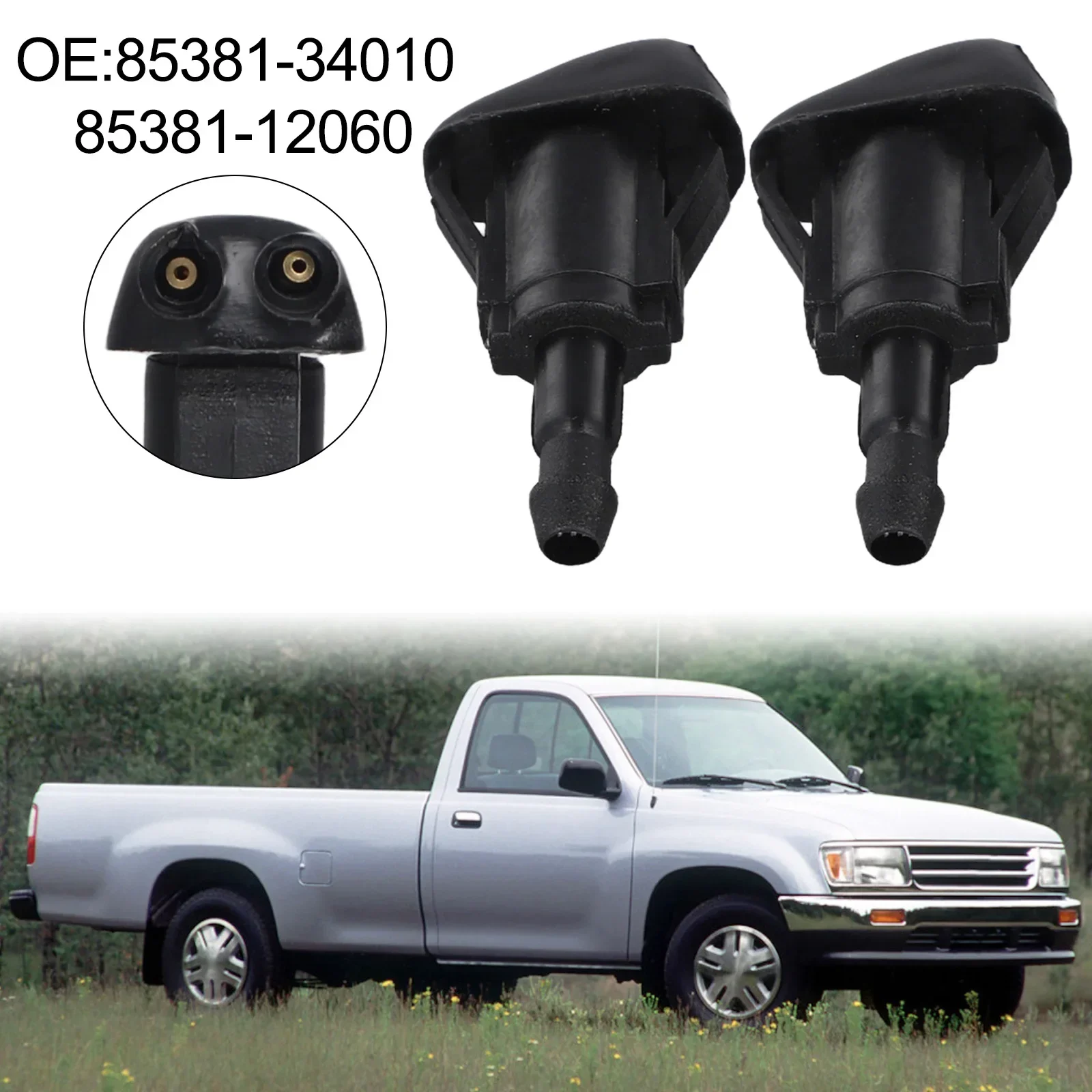 For Lexus LX470 2001-2007 Spray Nozzle Washer Nozzle Windshield Cleaning Direct Replacement Efficient Washer Spray