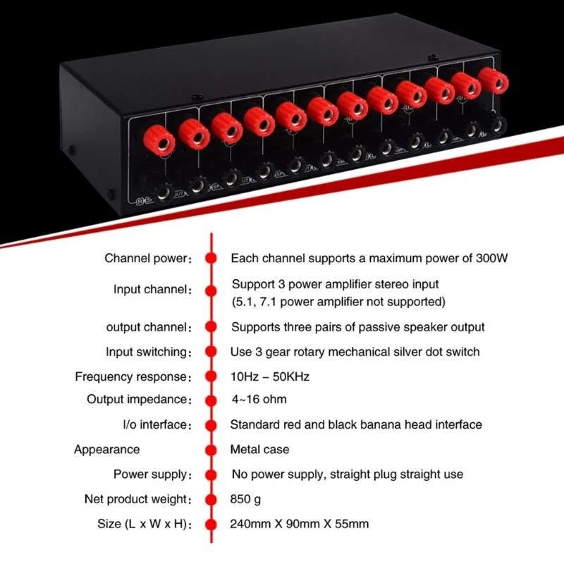 

Switching Distributor 3 In and 3 Out Switcher Converters Losslessly