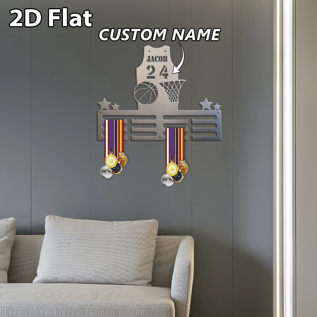1pc Custom Cool basketball metal medal hook, Metal Wall Art,As Wedding Decor for Room Office, Party Decor,Best Gift for Friends