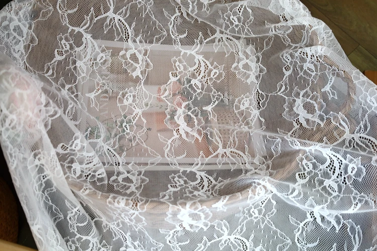 يمكن أن تكون إكسسوارات قماش الدانتيل المرنة الجديدة فساتين DIY، فساتين شيونغسام، فساتين الزفاف، أغطية الرأس، ستائر زخرفية مقسمة #6