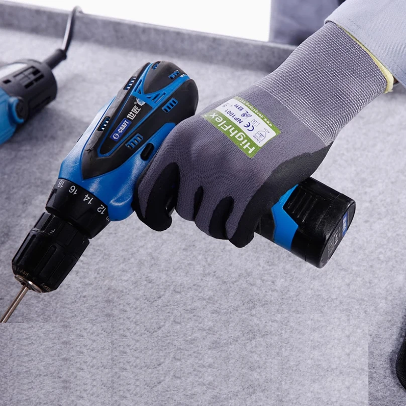 Labor Gloves Protection Gloves Wear Resistant Non-Slip Highflex Glue Dip Labor Work Industrial Product Channel