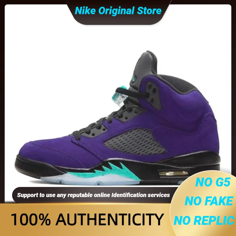 Nike Jordan 5 Retro Alternate Grape Sneakers shoes 136027-500