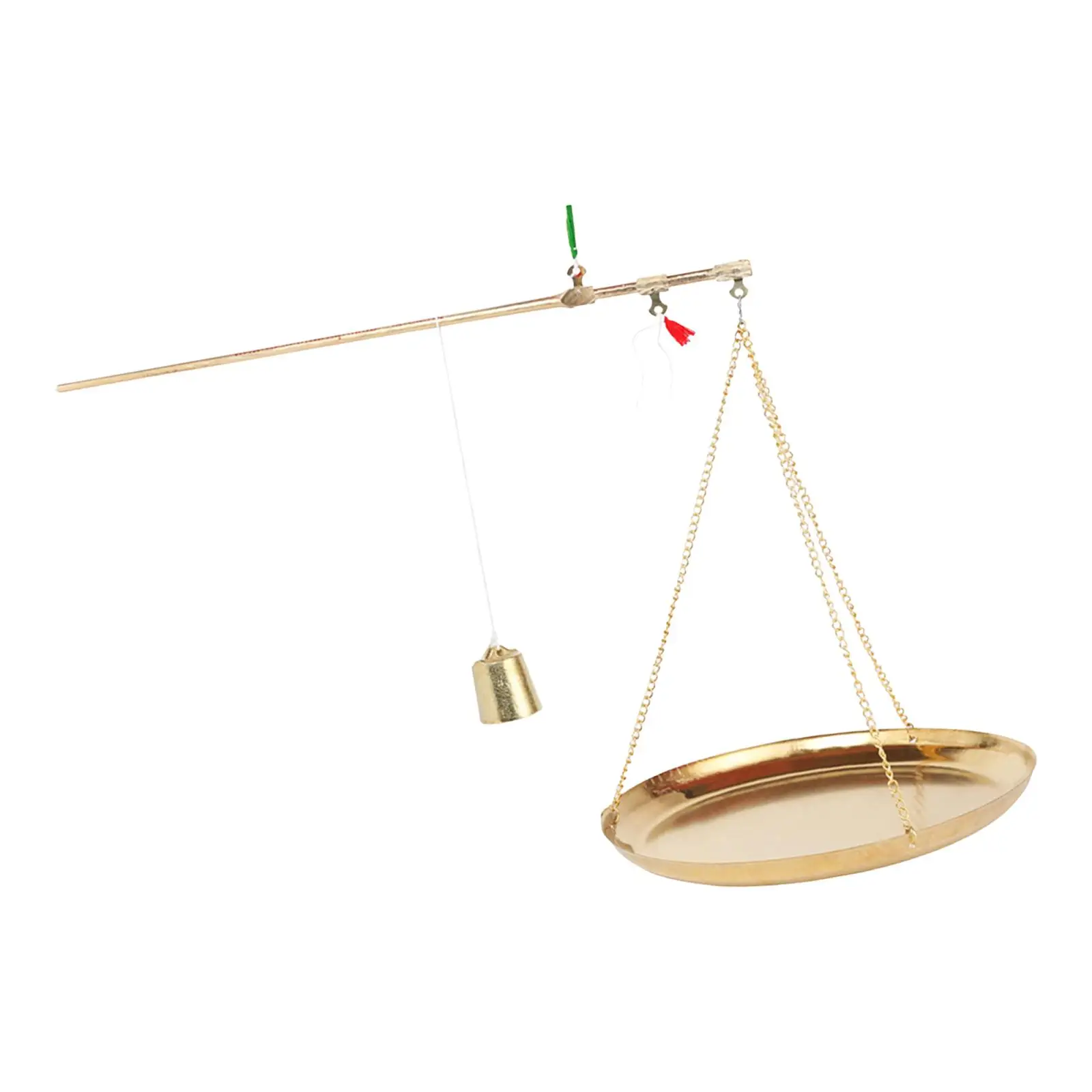 Traditional Chinese Tea Scale, 500g Kitchen Scale, Home Decor, Brass Weighing Scale Portable Antique Chinese Gram Scale