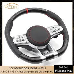 Modified Carbon Fiber Steering Wheel for Mercedes Benz 809 AMG A B C E S G V Class cls glc gle gls gla cla glk slc Auto Parts