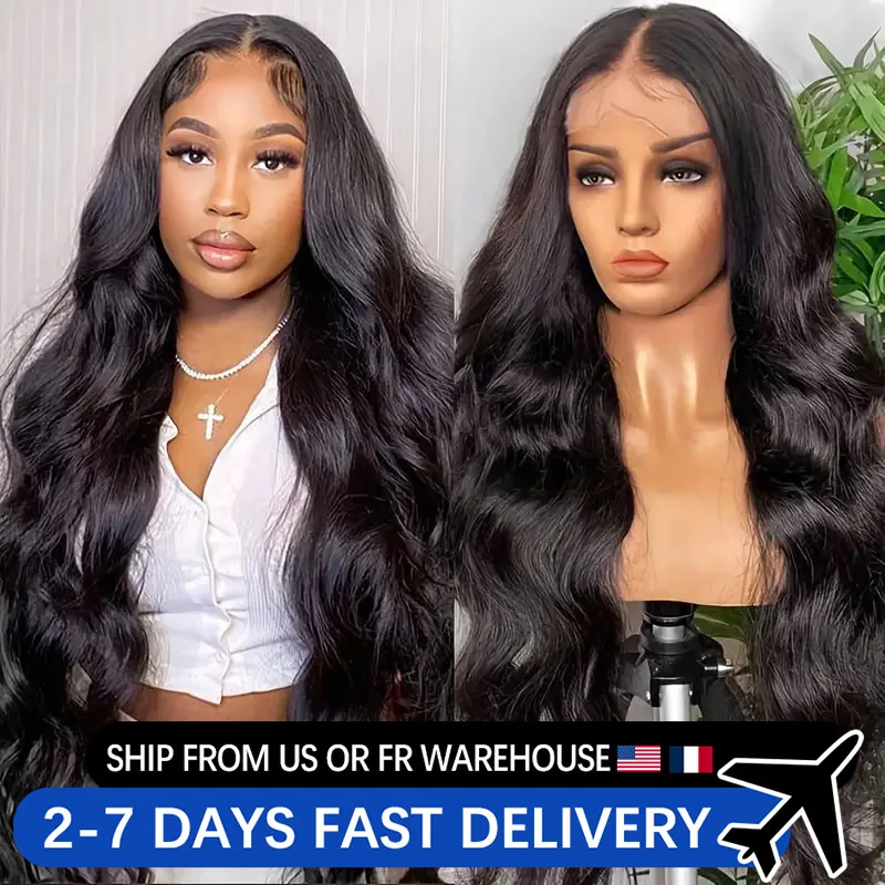 30 36 Inch 13x4 Body Wave Lace Front Wig Brazilian 4x4 Lace Closure  Water Wave 100% Human Hair Wigs 13x6 HD Lace Frontal Wigs