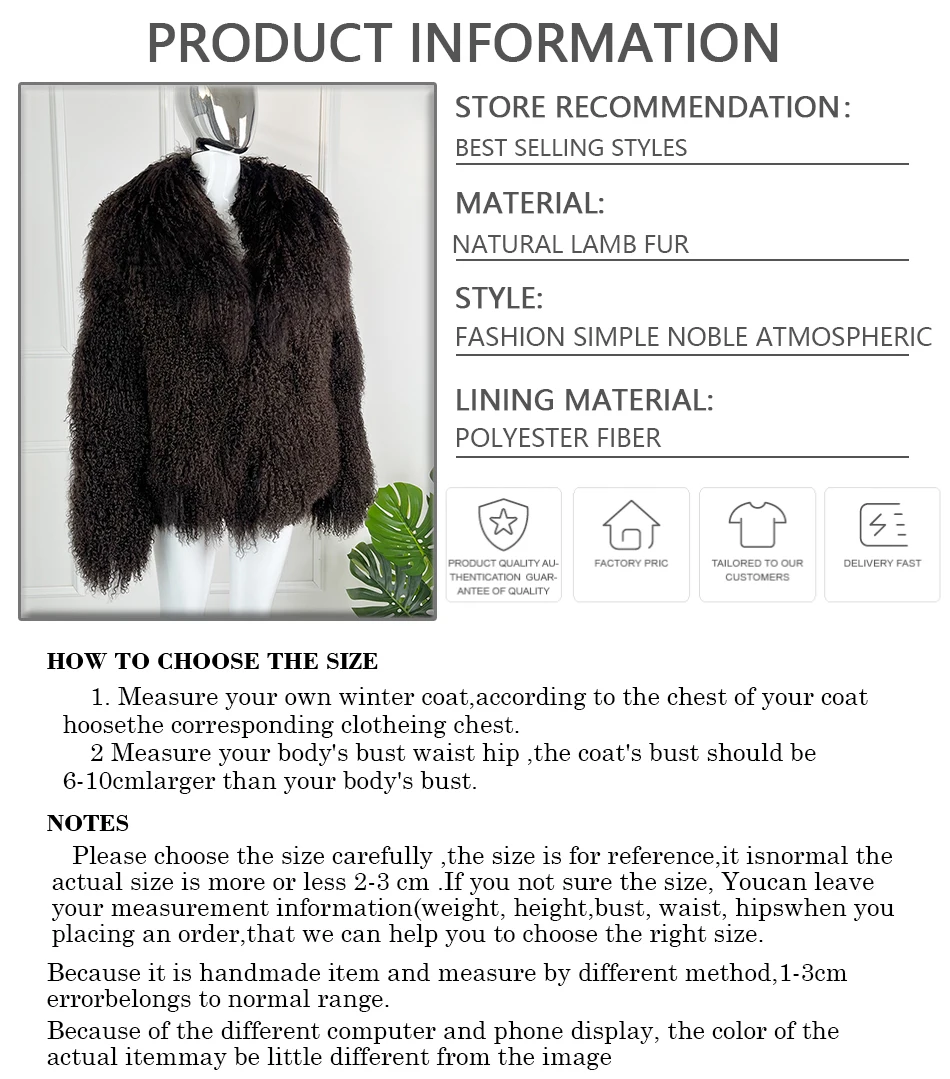 Real Lamb Fur Coat Women Sheepskin Coats Real Fur Short Jacket Tibetan Lamb Fur Coat Genuine Sheep Fur Coat Mongolian Fur Coat