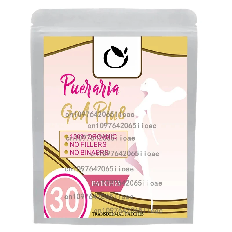 

30-пластыри Pueraria Mirifica Transdermal Patch, с Aauaje, Saw Palmetto, Wild Yam, для увеличения ягодиц