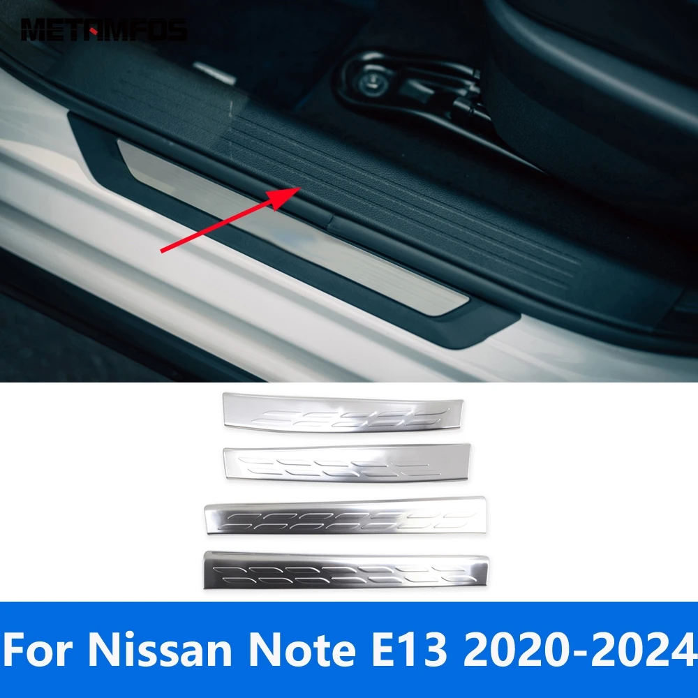 

Аксессуары для Nissan Note E13 2020 2021 2022 2023 2024, внутренняя Накладка на порог входной двери, защитная накладка на педаль, автомобильный Стайлинг