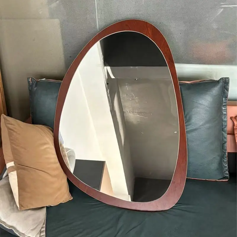 مرآة تزيين معلقة على الحائط من القرون الوسطى، مرآة حمام للمرحاض الأمريكي الصلب