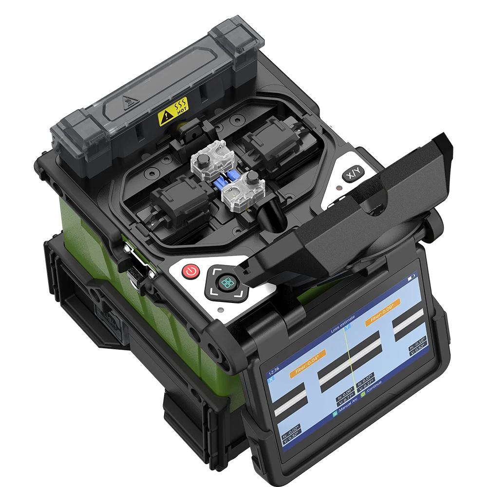 Imagem -06 - Komshine-ftth Fiber Fusion Splicer Fx39 6s Splice Motors Tronco Shifter Motors 7800mah Capacidade da Bateria Empalmadora de Fibra