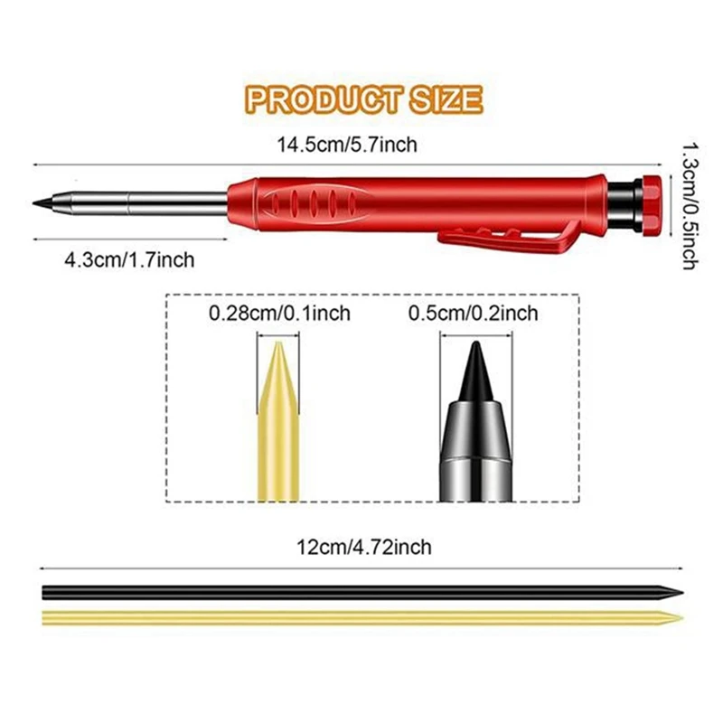 مجموعة قلم رصاص ميكانيكية نجار ، أداة وسم للزجاج والسيراميك والمعادن ، ناسخ كربيد التنغستن ، تخفيضات كبيرة