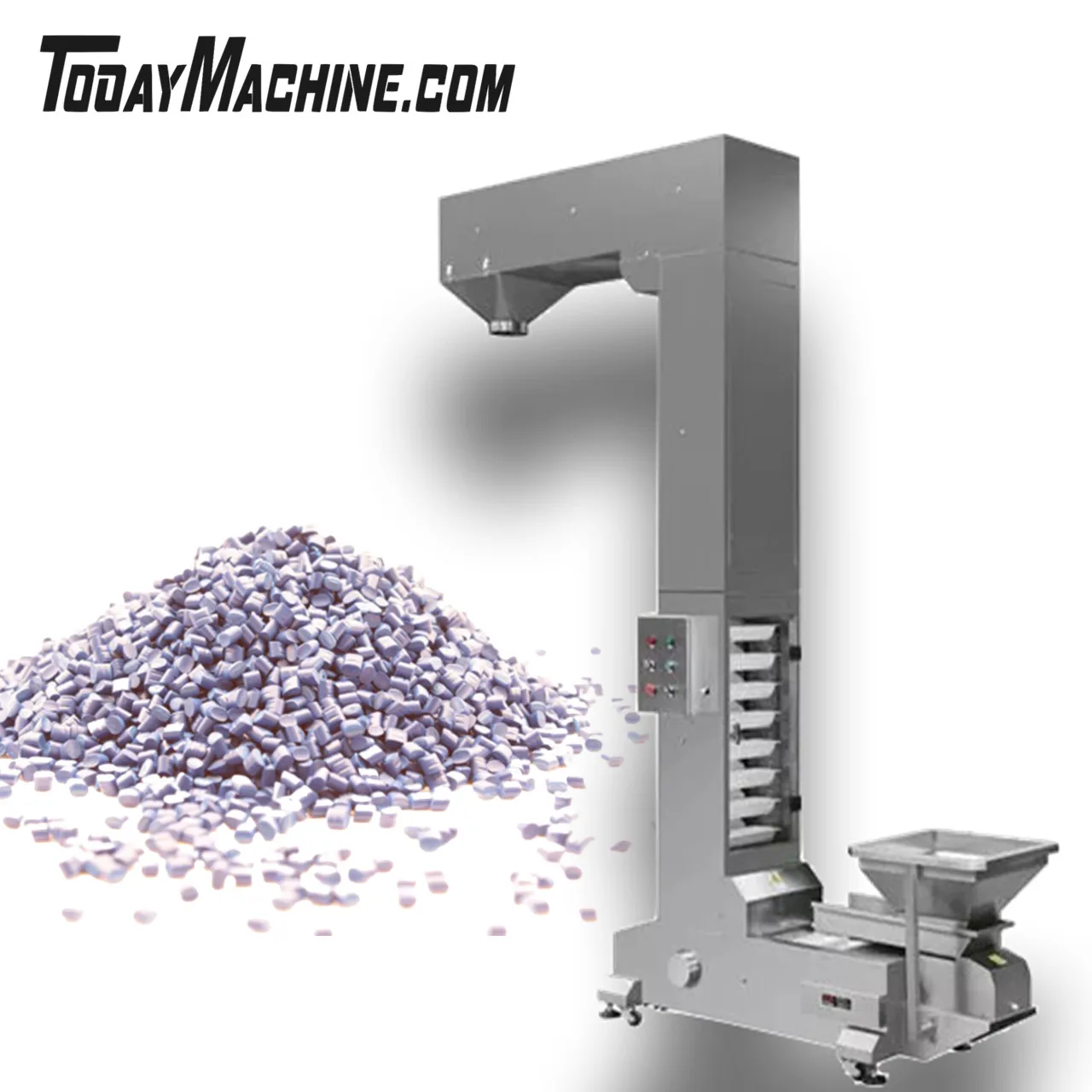 Z Shape Bucket Elevator Industrial Conveyor for Grain Bean Snack Nut