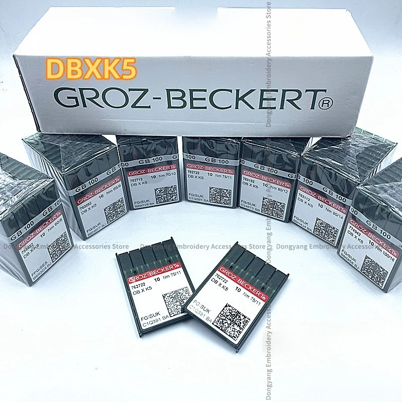 10PCS 1bag German Groz Dbxk5 Db*k5 Groz-Beckert Needles Silver Needle Computer Embroidery Machine Accessories