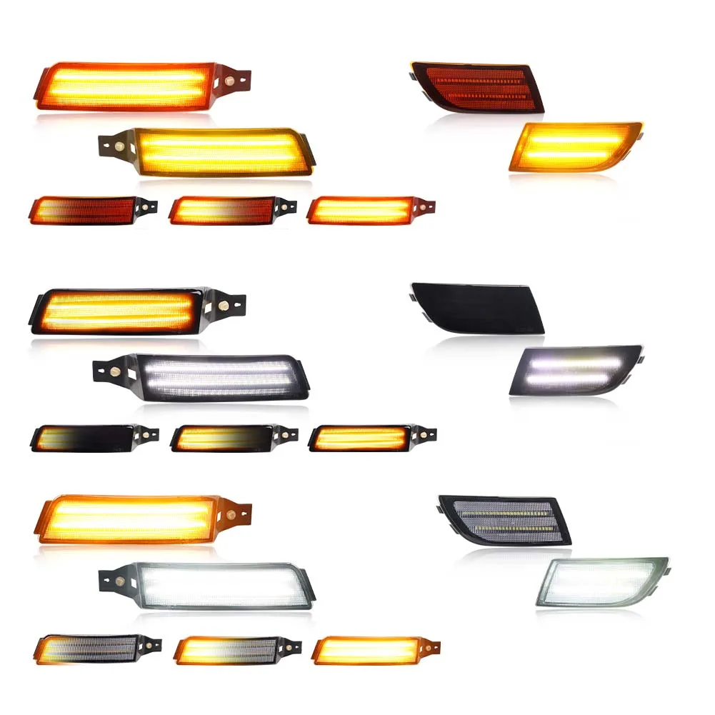  4 Uds luz de estacionamiento del parachoques delantero luz de señal de giro luz de posición lateral con LED para 1991 1992 1993 1994 1995 TOYOTA MR2/MR-2 SW20