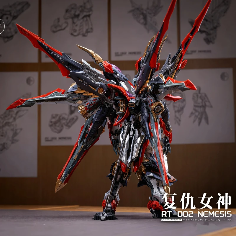 Infinite Dimension 1/100 Nemesis Mecha Assembly Model Kit Action Figure 3-Layer Skeleton With Stand Collectible Toy Boy Gift