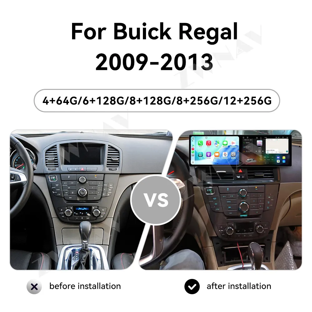 

Android 15 Dual 9.1 Inch Screen For Buick Regal 2009-2013 Car Multimedia Player Car Gps Navi Radio Wireless Carplay Android Auto