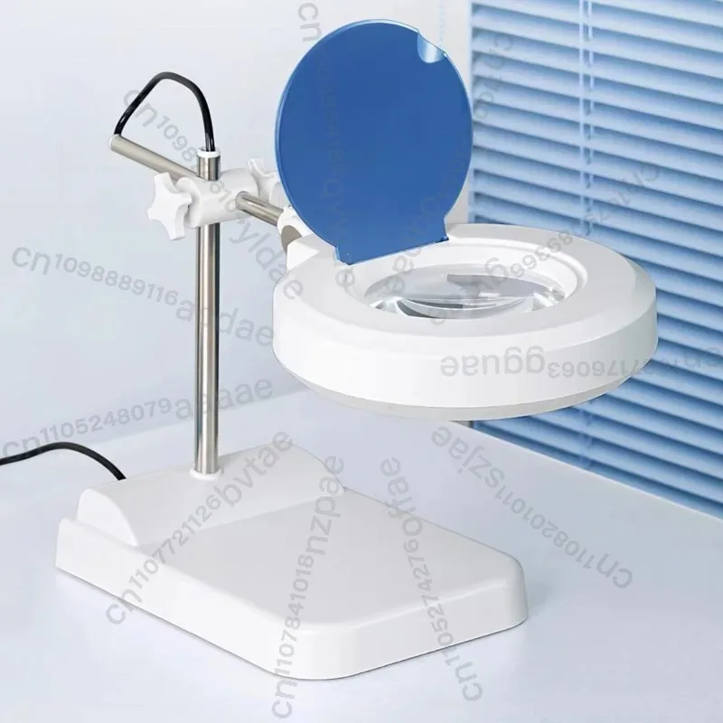 

Настольная лупа с LED-подсветкой, 220 В переменного тока – высокое увеличение 30X для ремонта электроники, инспекции и промышленного использования X24