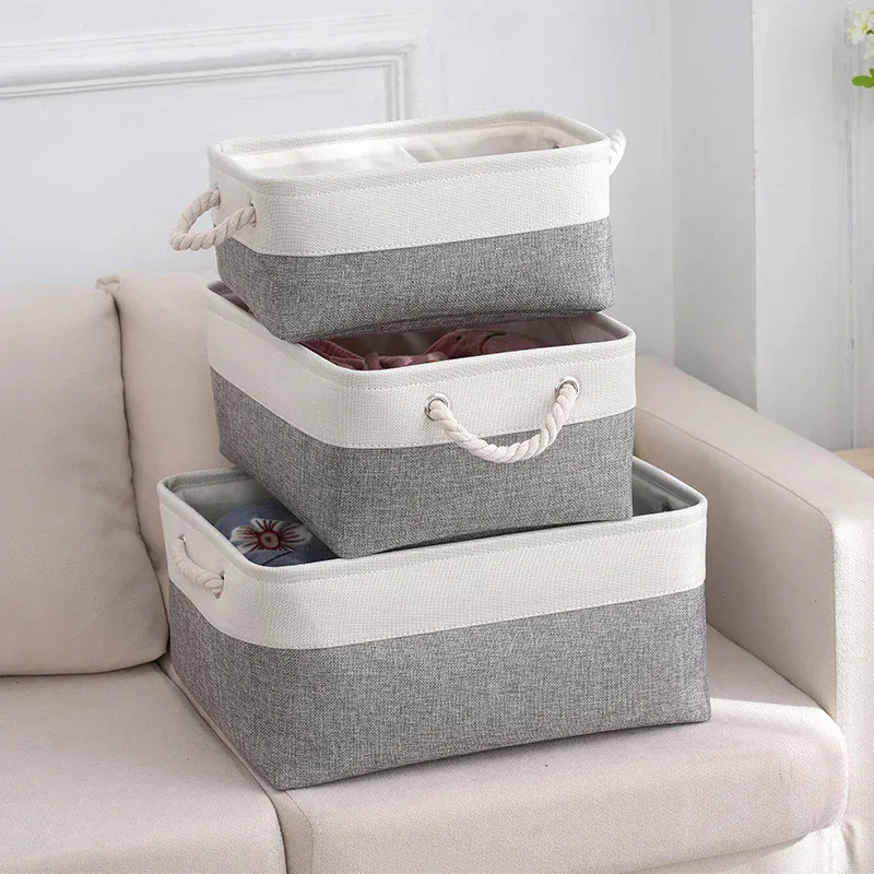 

Large Collapsible Fabric Storage Bins for Shelves, Foldable Closet Cubes, Linen Organizer Baskets for Toys, Gifts & Clothes