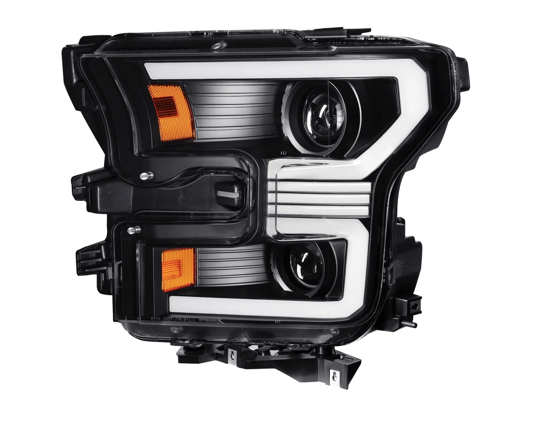 

Hot-selling LED Bar Projector Headlights W/ Switchback Sequential Turn Signals for 2015-2017 Ford F150 (Black/clear)