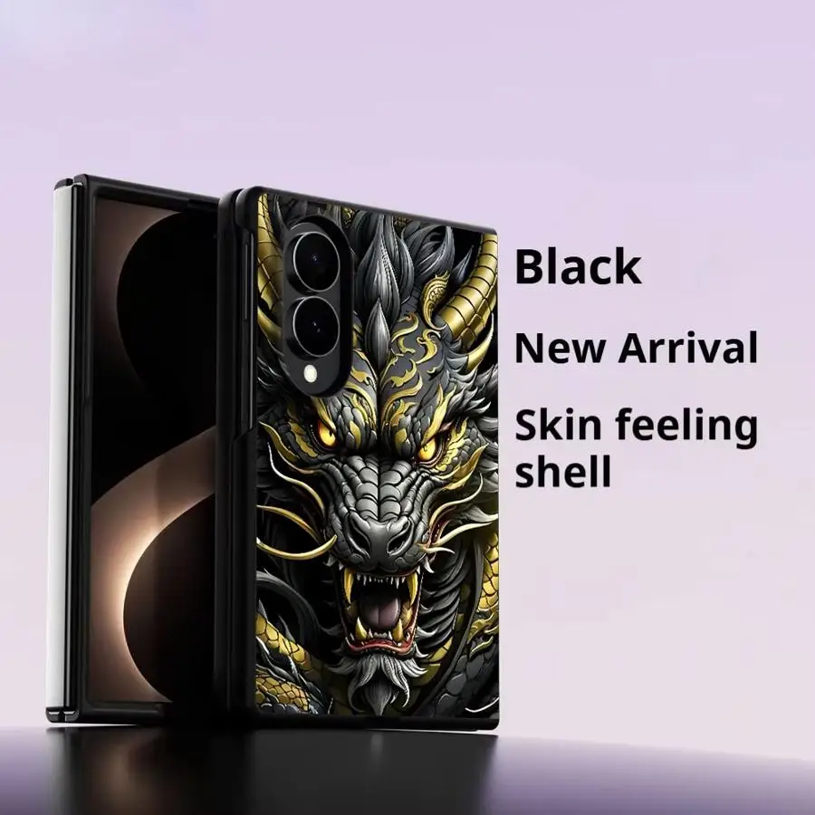 Étui pour Samsung Galaxy Z Fold8 Wide ZFold8 Z Fold 8 ZFold Wide, Housse de téléphone de luxe, motif Tête de Dragon Puissant et Cool