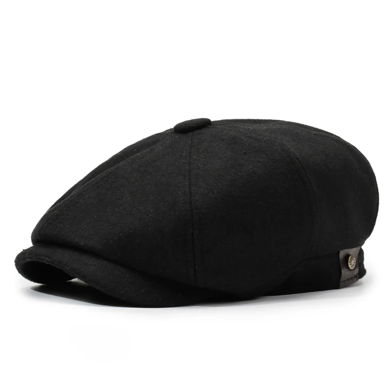 Unisex Retro Octagonal Newsboy Cap
