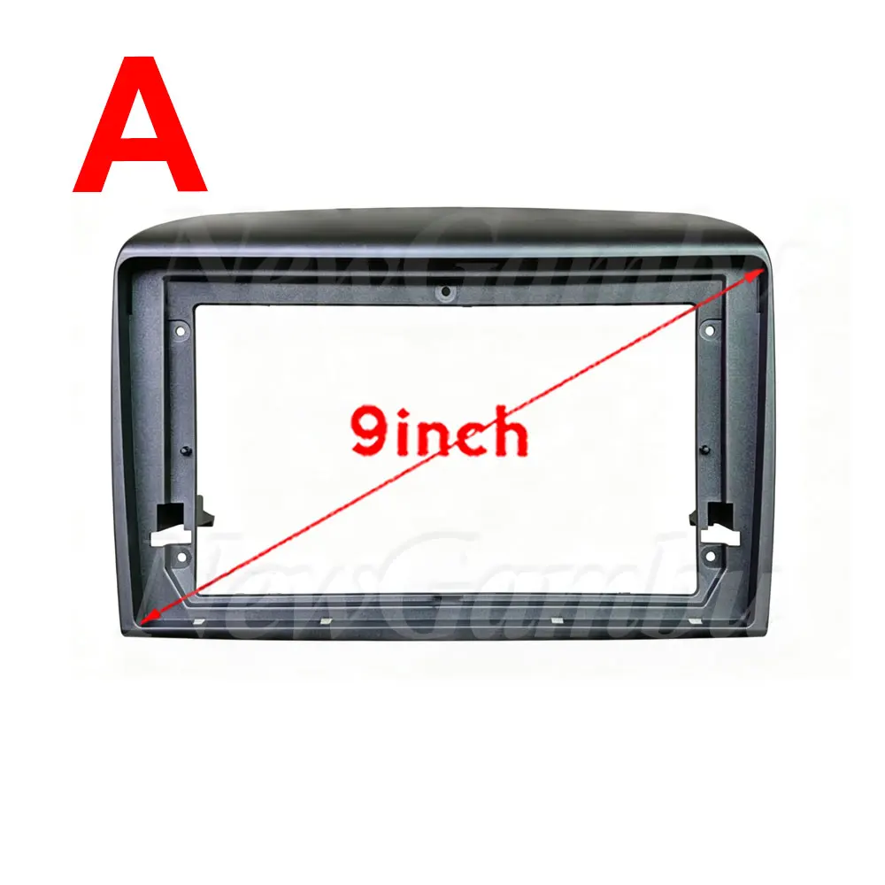 NewGambu 9 inch 2Din Car DVD Frame Audio Fitting Adaptor Dash Trim For Lancia Ypsilon 2006-2011 Frame No Cable