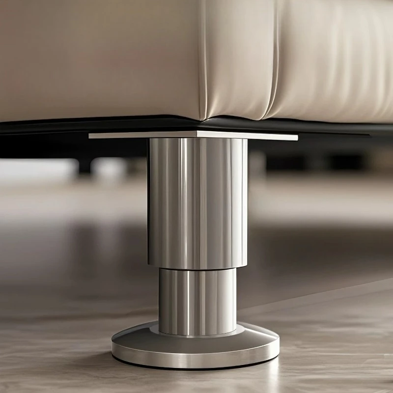 Stainless Steel Bed Support Foot Height Raising Base Hardware Adjustable Furniture Metal Bracket Stable Table Supporting Leg