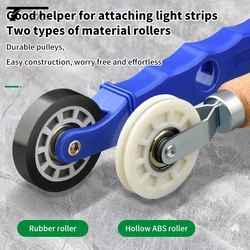 Rubber Mesh Wheel Window Install Tool Window Screen Hand Installation Repair Roller Yarn Double-Head Pressure Pulley