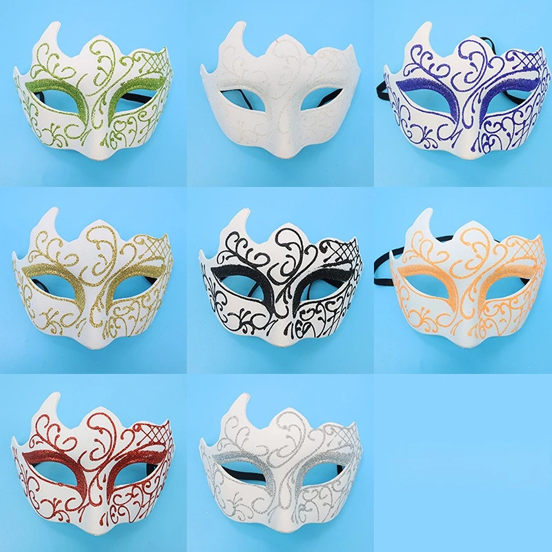 Half Face Phantom Masquerade Cosplay Mask PVC Steampunk Plastic Men Women Punk Carnival Costume Props The Phantom Dancer Mask