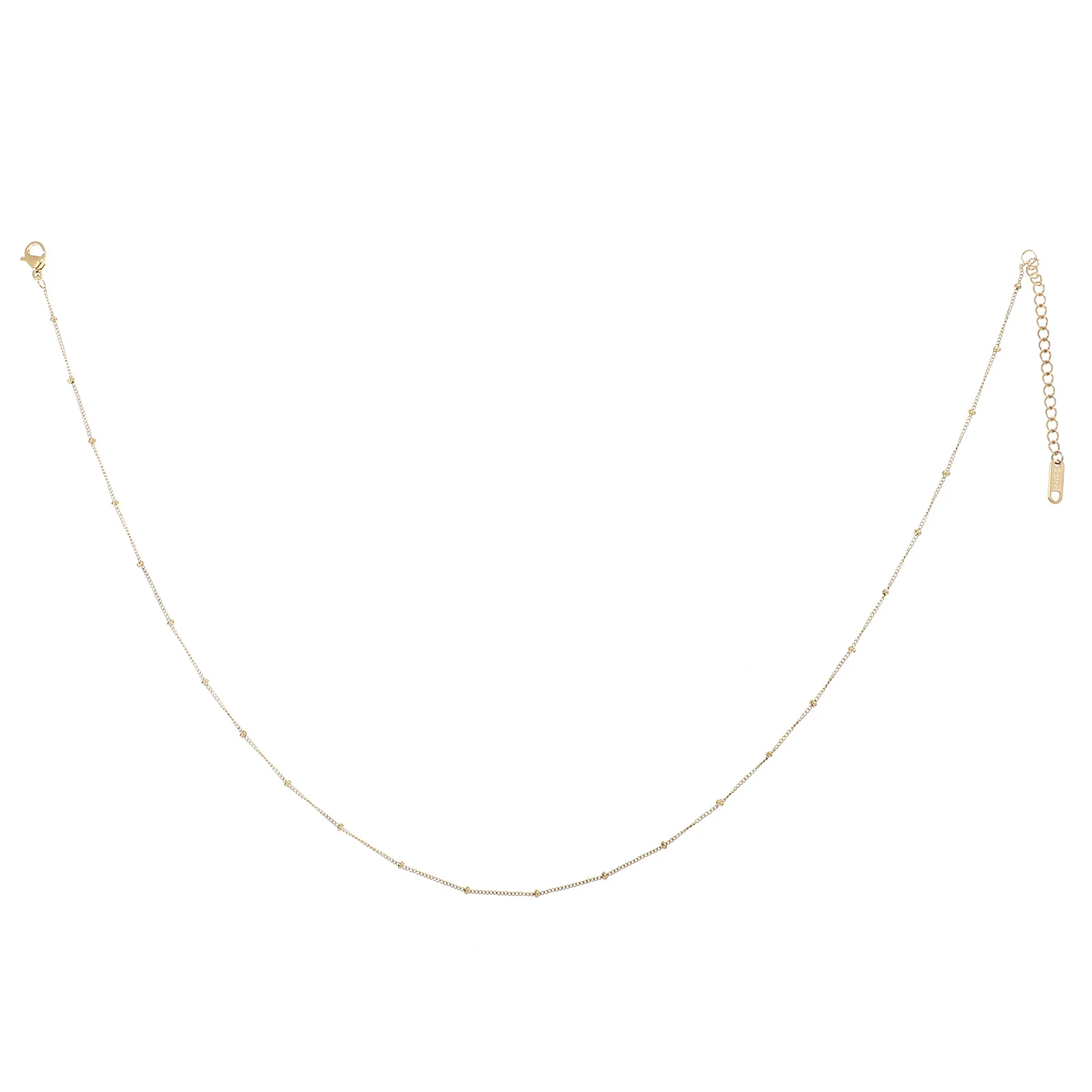 قلادة أنيقة مطرزة بالخرز، مجوهرات بسيطة للحفلات اليومية، سلسلة قمر صناعية بتصميم متين وصديقة للبشرة #6