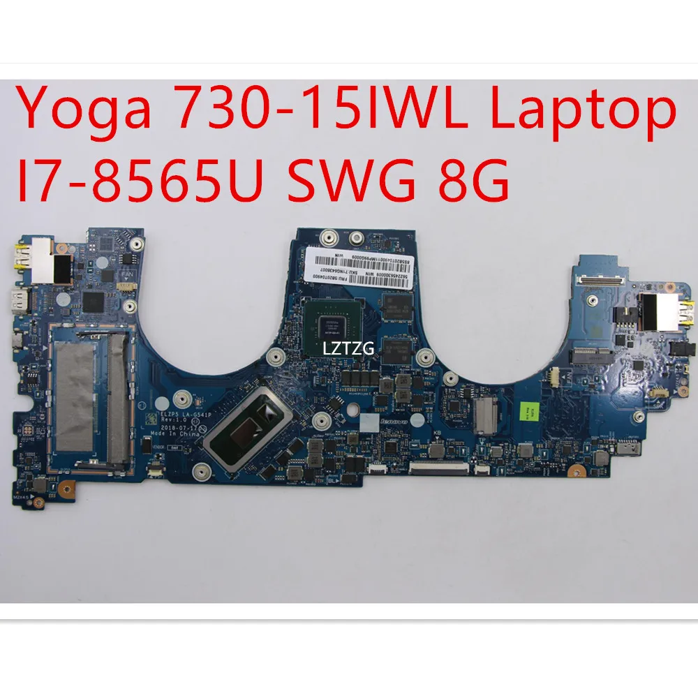 

LA-G541P Motherboard For Lenovo Yoga 730-15IWL Laptop Mainboard I7-8565U GTX1050 2G/4G RAM 8G 5B20T04900 5B20T04908