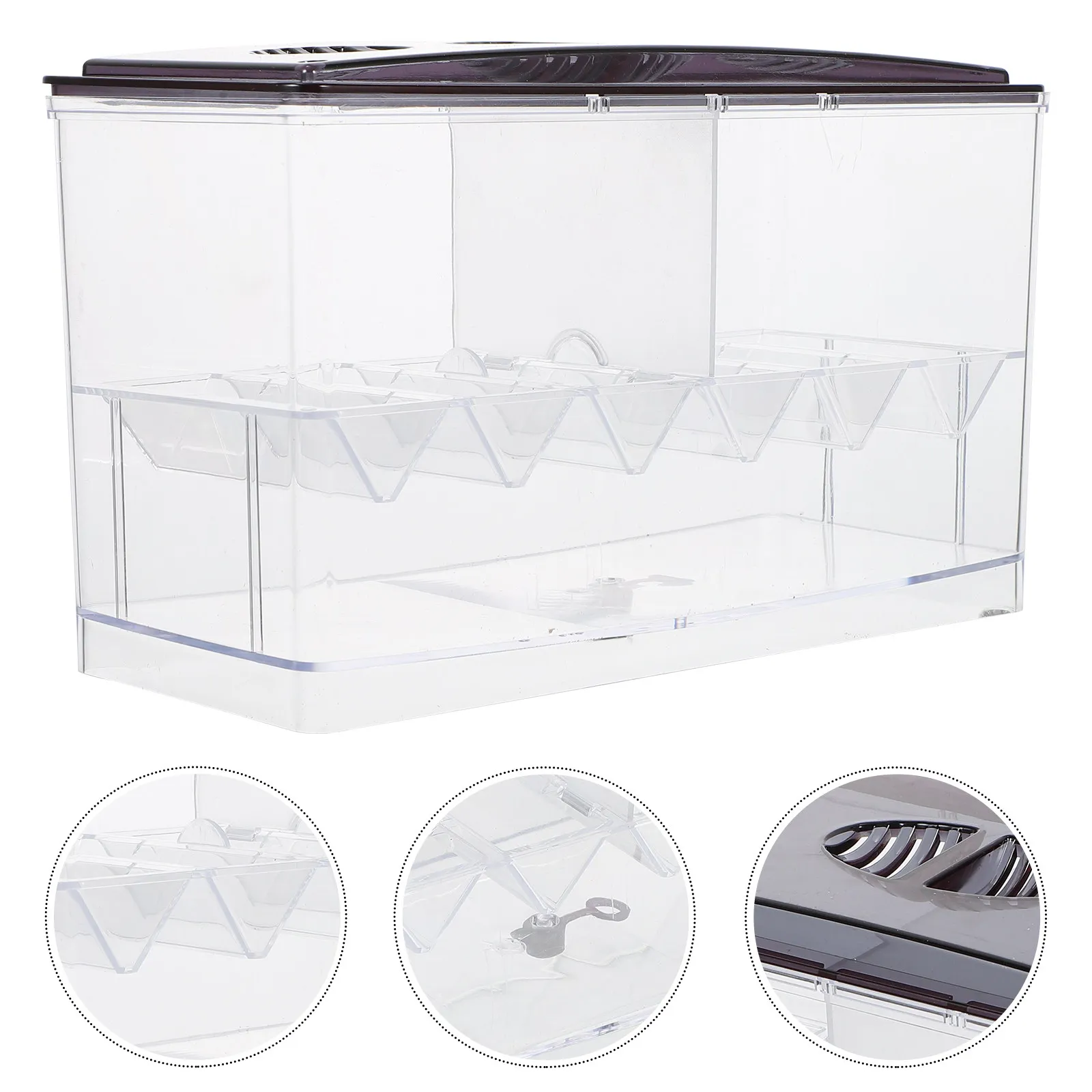 

Прозрачный акриловый инкубатор для аквариума: изоляционный контейнер для новорожденных рыбок, многофункциональный аксессуар для безопасного выращивания