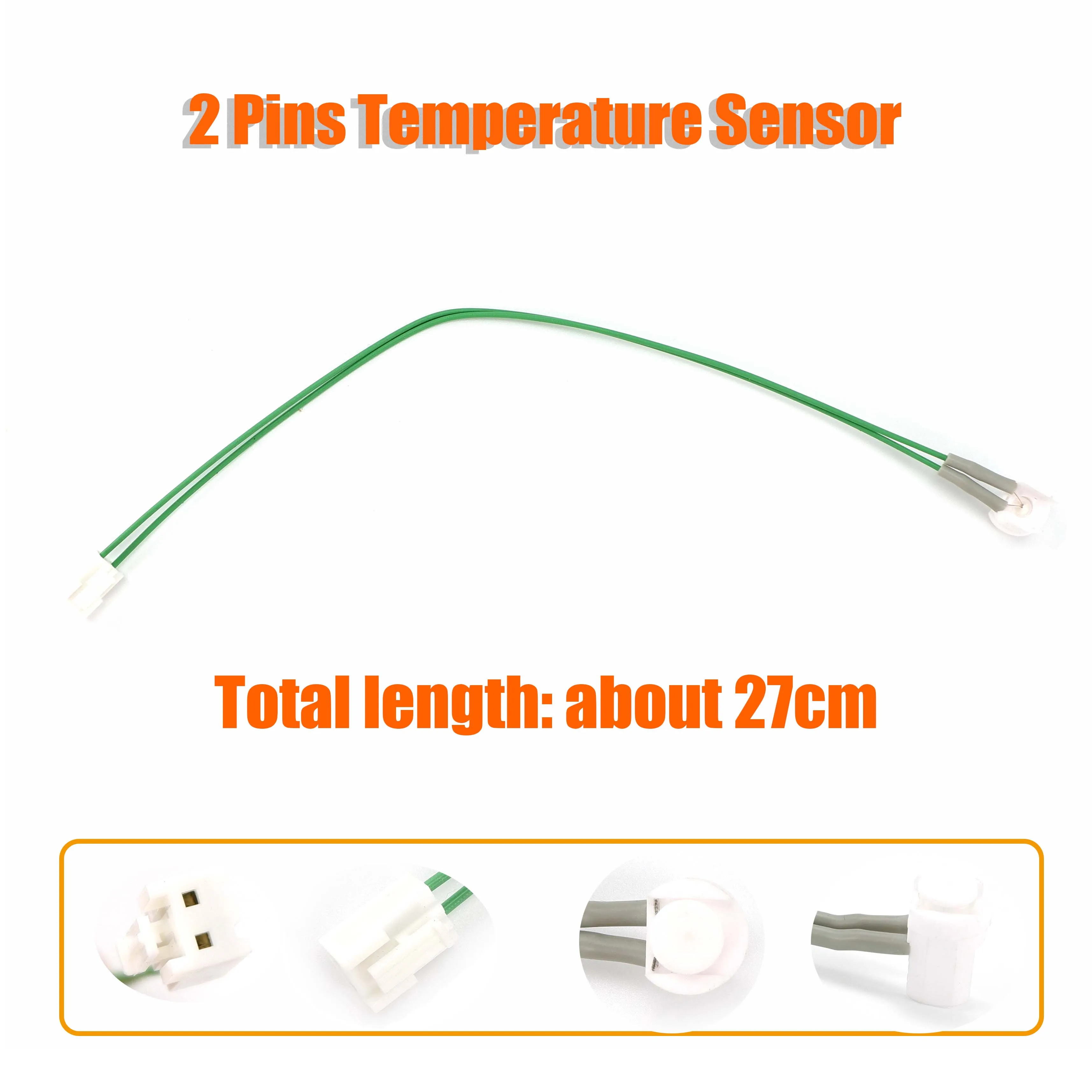 2 Pins 27cm Standard Temperature Temp Sensor Probe Connector Replacement For Chinese Diesel Parking Heater Car Caravan Camper