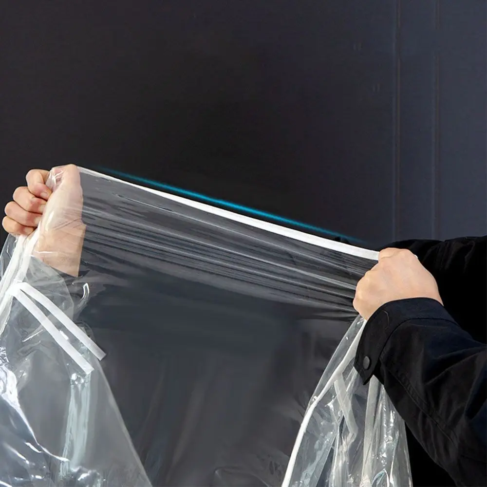 Hanging Floor Clothes Hanger Dust Cover Large Moisture-proof Hanging Clothes Bag Translucent Dustproof