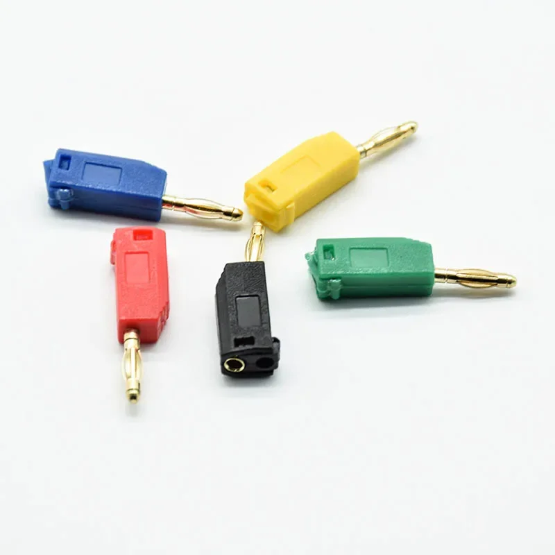 5Pcs 5 Colors 2mm Banana Plug Jack For Speaker Amplifier Test Probes Terminals Cooper Connectors