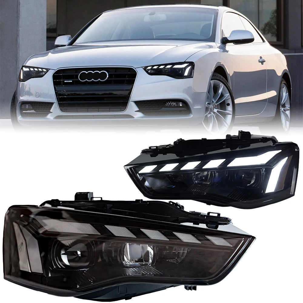 

Car For Audi A5 2008-2016 Head Lamp Led Fog Lights DRL Hella Tuning Light Car Accessories A5 Head Lights
