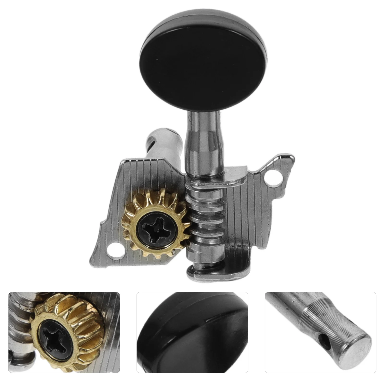 

4pcs Ukulele Tuning Keys Solid Plastic Steel Plate No Scratch Mellow Sound Tuning Pegs For Guitar Head Tuners Replacement