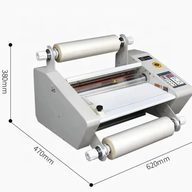 Factory supply FM360 hot and cold single double sides a3 paper roll laminator with steel roller