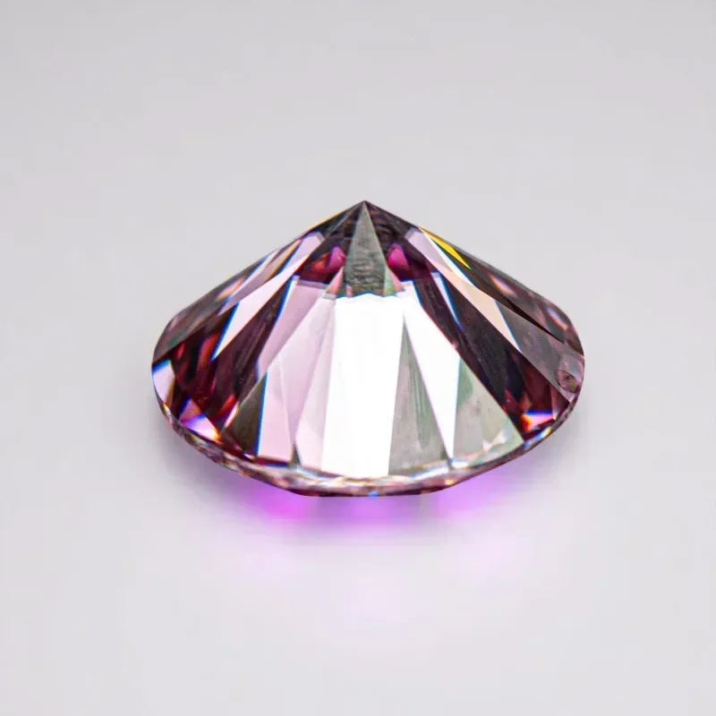 Moissanite Stone Oval Cut Light Purple Color with   Certificate for Jewelry DIY Making, Hardness 9.25, Pass Diamond Tester