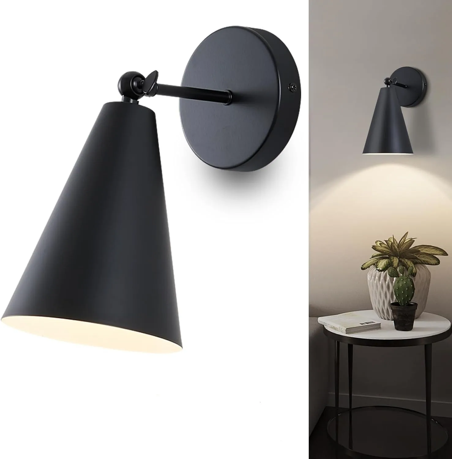 

Modern Simple Wrought Iron Wall Lamp Bedroom Bedside Lamp Living Room Corridor Balcony Storage Room Study Reading Light