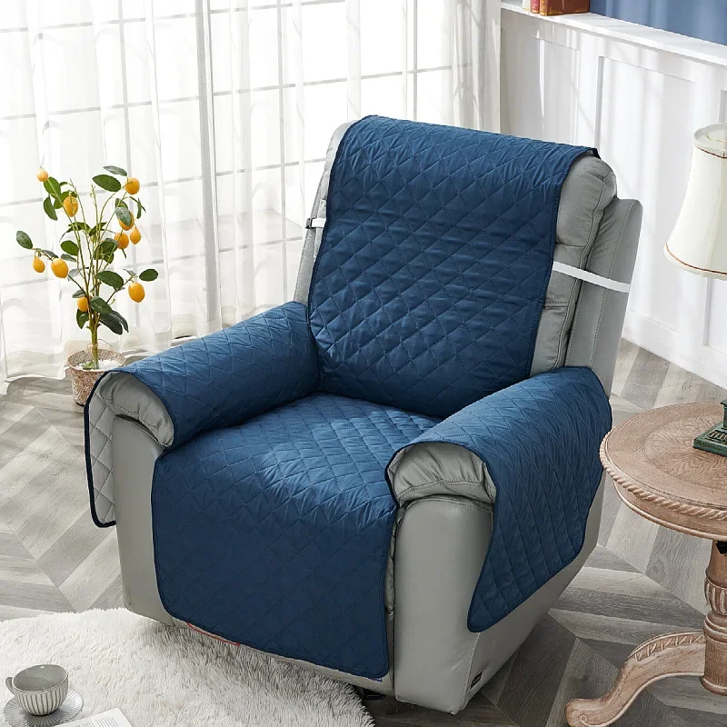 Antislip fauteuil stoelhoes effen kleur gewatteerde stoel hoes anti-slijtage relax fauteuil kussen voor woonkamer thuis
