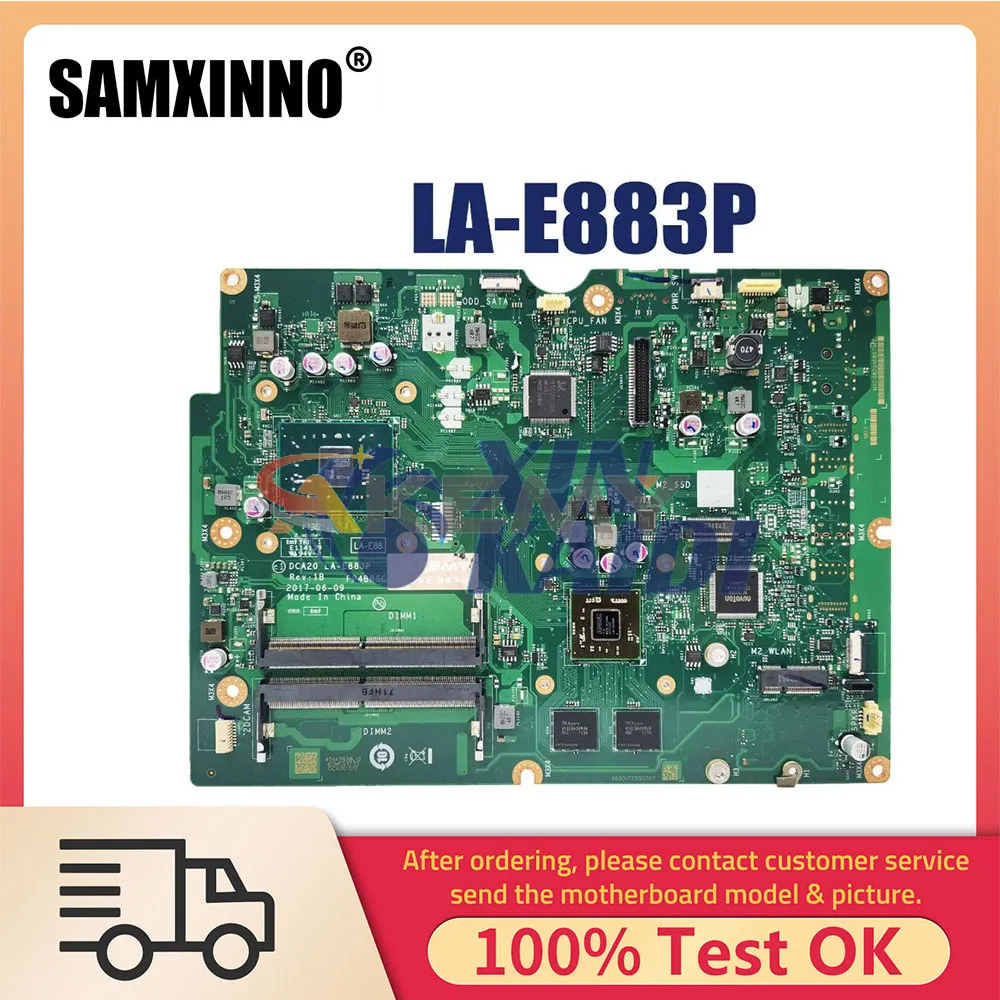 

Laptop Mainboard For Lenovo AIO520-24AST 01LM218 01LM174 EM9010 AM9120 AM9220 AM9420 AM972P LA-E883P Motherboard A4-9120 CPU