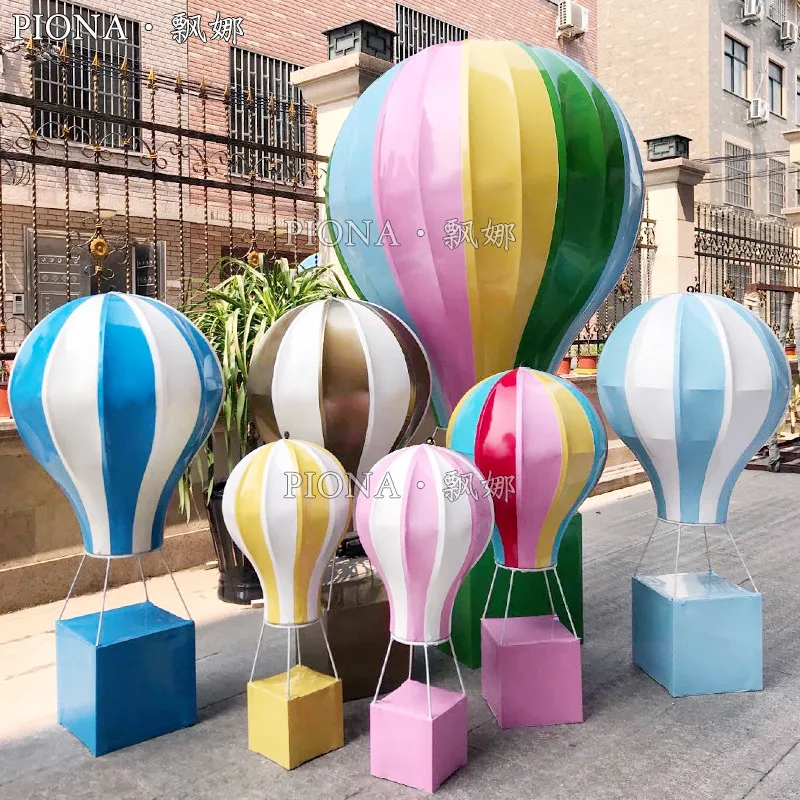 Outdoor hot air balloon decoration, beautiful display, sales offices, scenic spots, shopping malls, props, large DP point