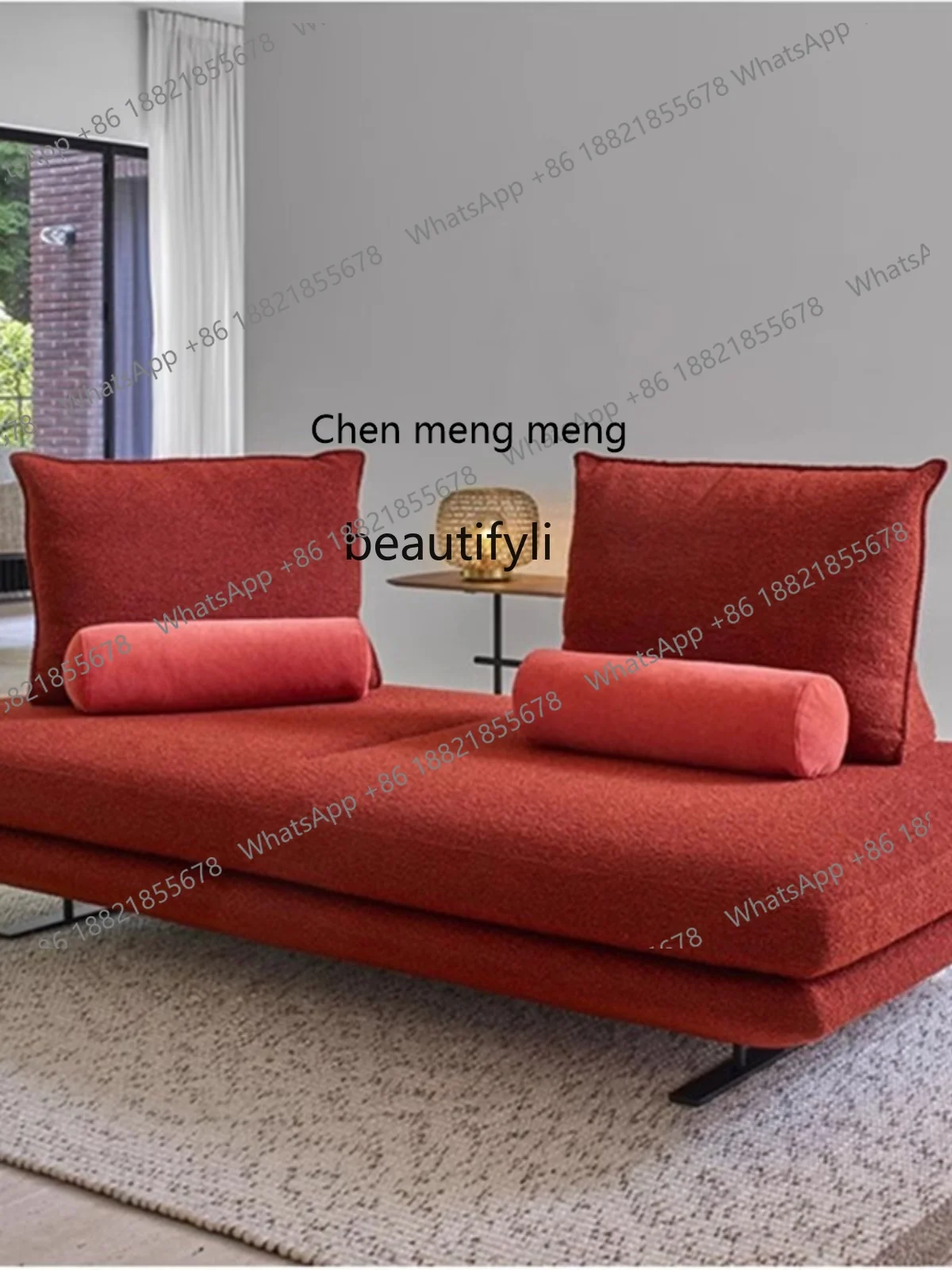 

Итальянский спинка Prado, прямой тканевый диван для дома, гостиной, передвижной диван