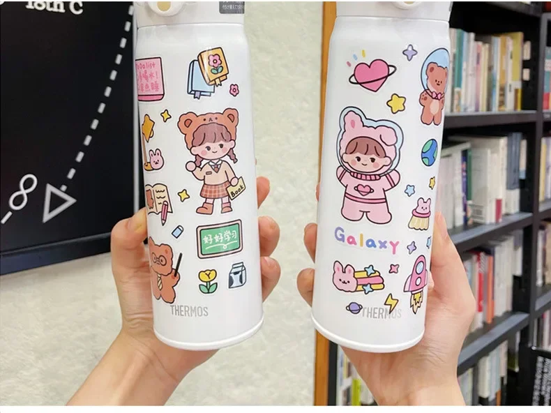 50 Stück 8 Sets Kawaii Animationsfilm-Graffiti-Aufkleber zur Dekoration von Gepäck, Telefon, Gitarre, Scrapbook, Tasse, Auto, klassisches Kinderspielzeug – Detail 11