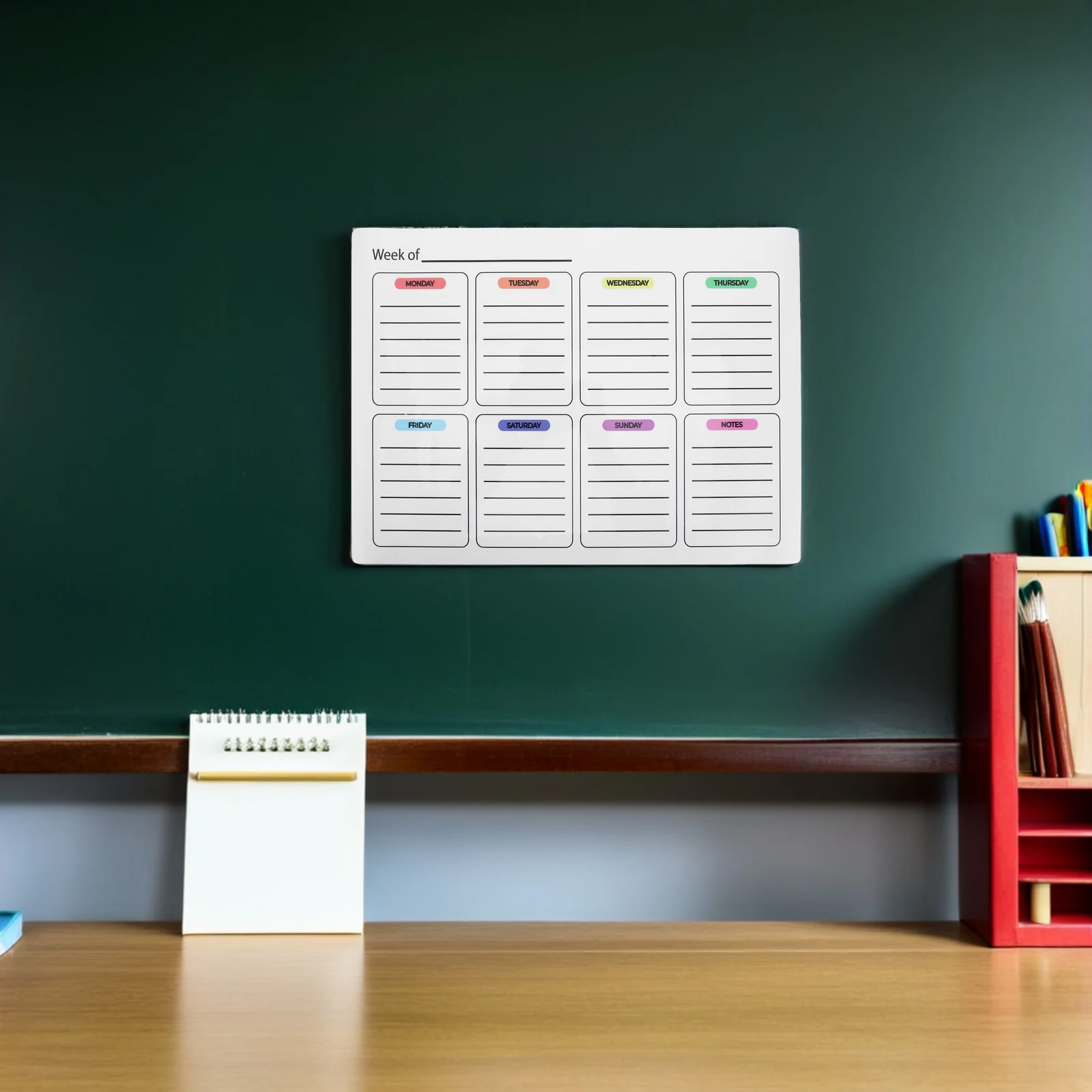 

Weekly Dry Erase Board For Wall Weekly Whiteboard Planner - Days Of The Week White Board For Schedule Daily Meal Planner