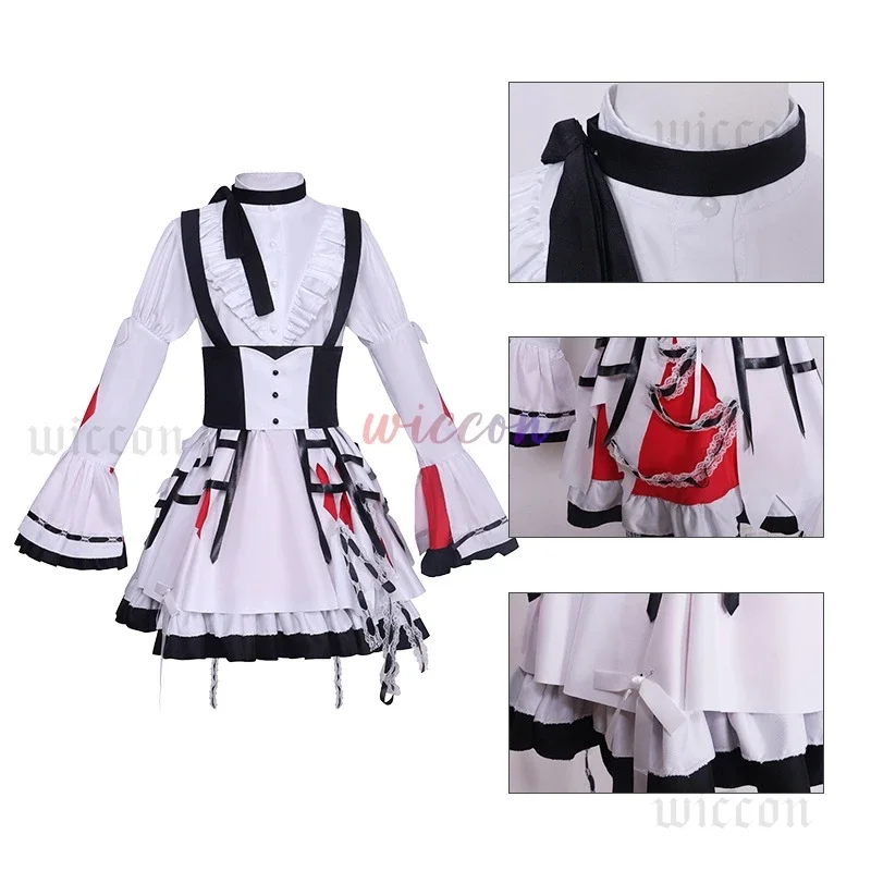 FC6Project Sekai Mzk5 Akiyama Mizuki Cosplay Costume PJSK Lovely Lolita Party Dress Uniform Halloween Outfit Suit for Woman@FC8！