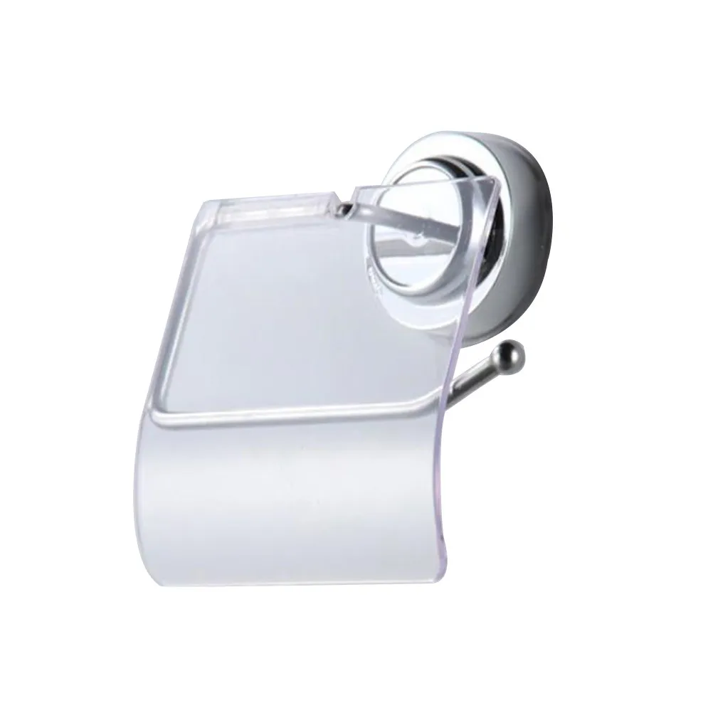 

Heavy Duty Stainless Steel Paper Holder Vacuum Suction Mounted Waterproof Toilet Paper Rack Upturned Edge Prevents Slippage Easy